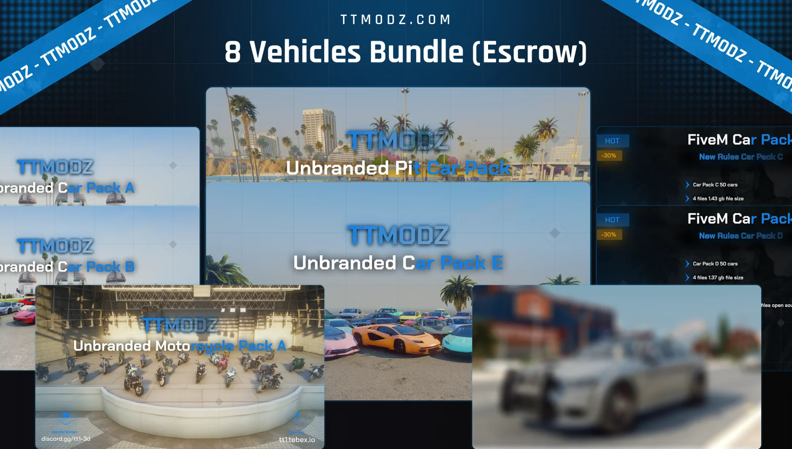 8 Vehicles Bundle (Escrow)